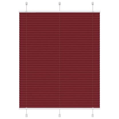 Plissee Bordeauxrot 105x100 cm Stoffbreite 104,4 cm Polyester