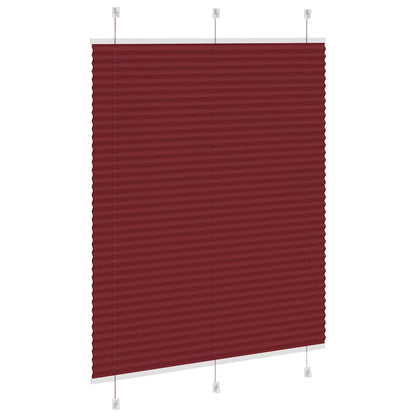 Plissee Bordeauxrot 105x100 cm Stoffbreite 104,4 cm Polyester