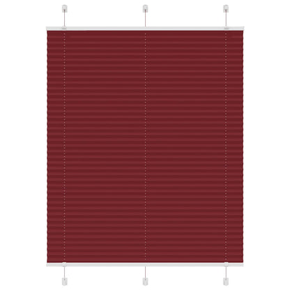 Plissee Bordeauxrot 110x100 cm Stoffbreite 109,4 cm Polyester