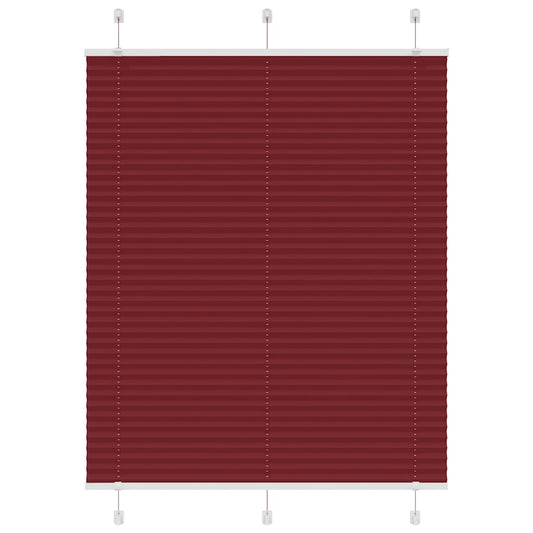 Plissee Bordeauxrot 110x100 cm Stoffbreite 109,4 cm Polyester