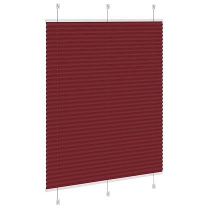 Plissee Bordeauxrot 110x100 cm Stoffbreite 109,4 cm Polyester