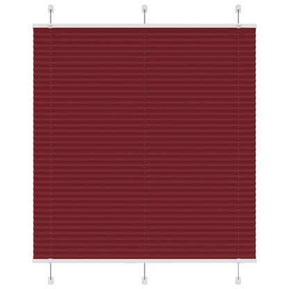 Plissee Bordeauxrot 115x100 cm Stoffbreite 114,4 cm Polyester