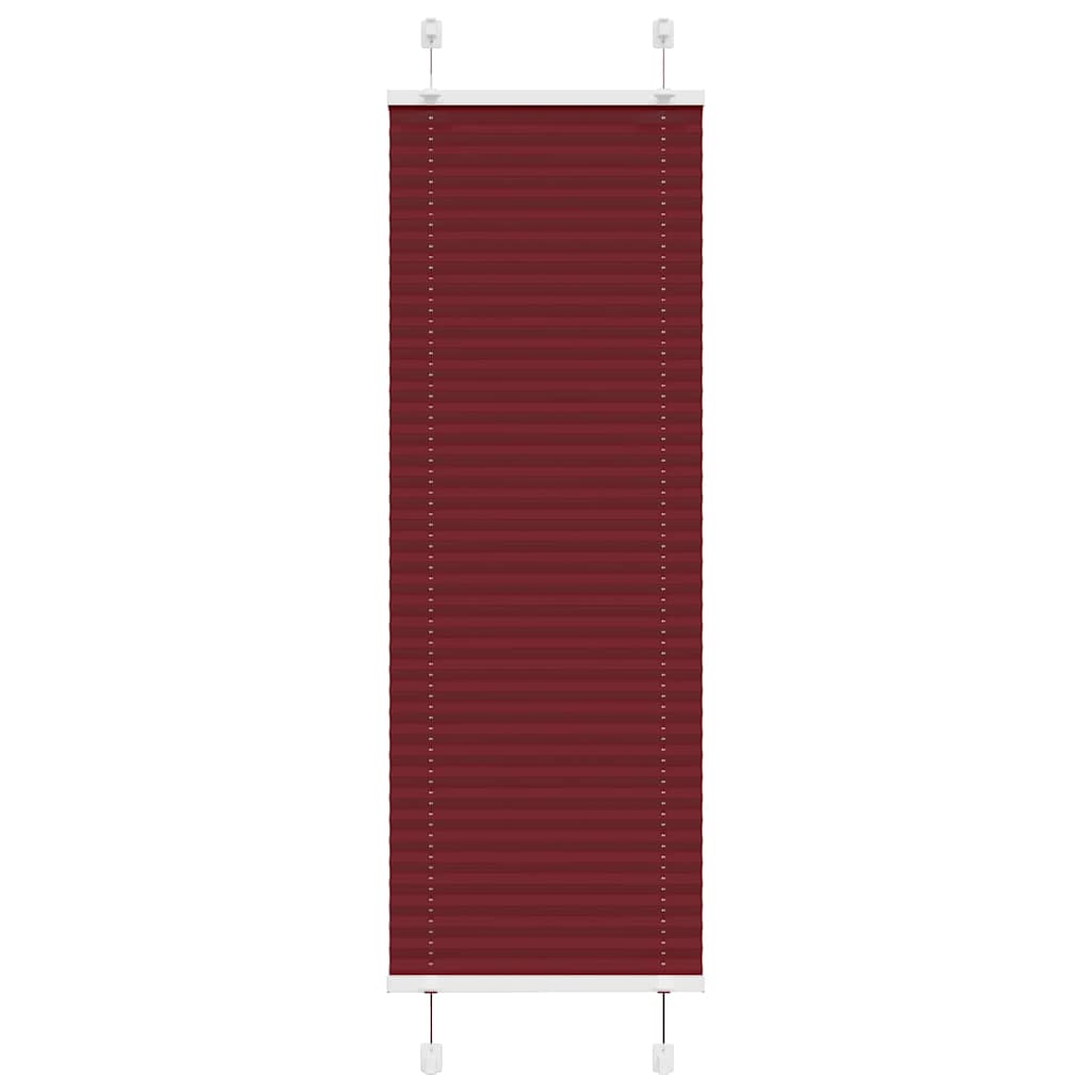 Plissee Bordeauxrot 45x150 cm Stoffbreite 44,4 cm Polyester