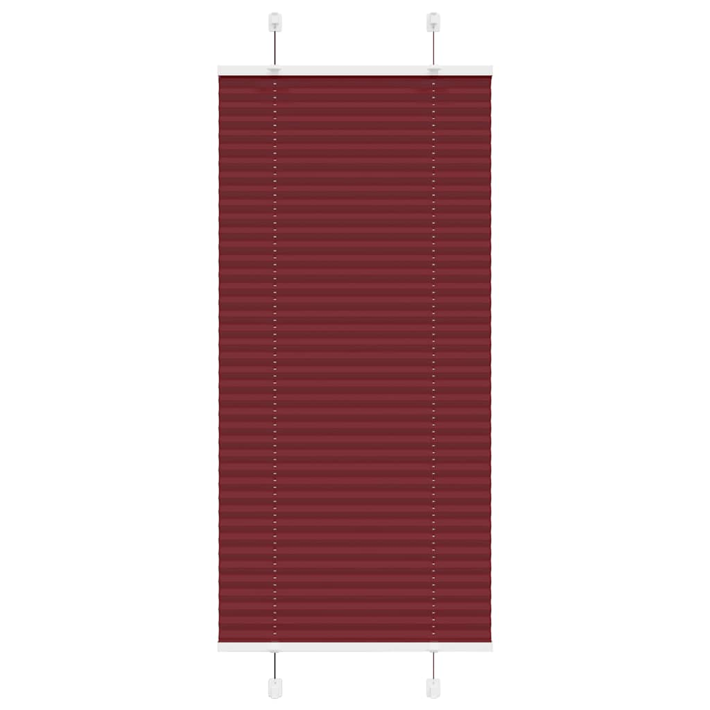 Plissee Bordeauxrot 60x150 cm Stoffbreite 59,4 cm Polyester