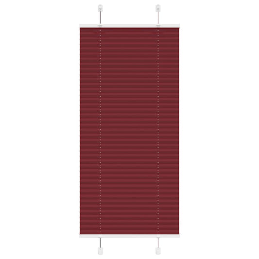 Plissee Bordeauxrot 60x150 cm Stoffbreite 59,4 cm Polyester