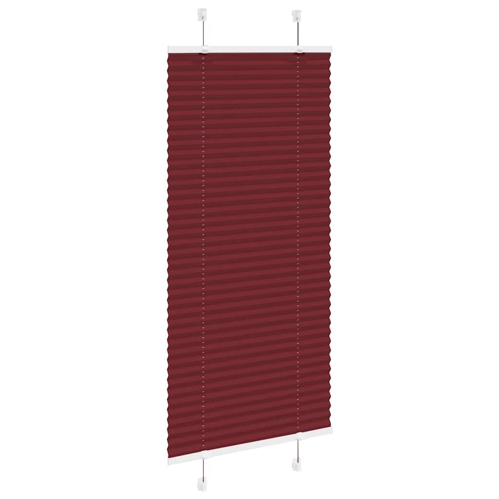 Plissee Bordeauxrot 60x150 cm Stoffbreite 59,4 cm Polyester