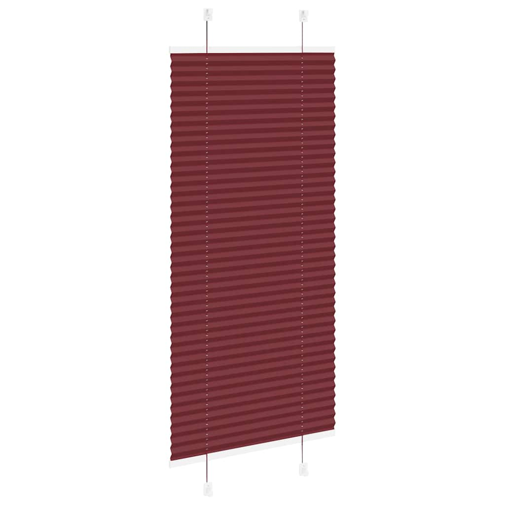 Plissee Bordeauxrot 60x150 cm Stoffbreite 59,4 cm Polyester