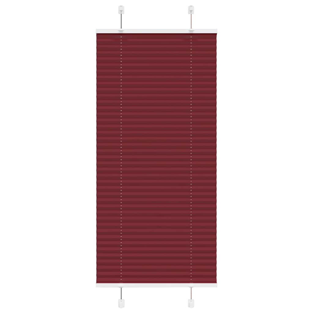 Plissee Bordeauxrot 65x150 cm Stoffbreite 64,4 cm Polyester