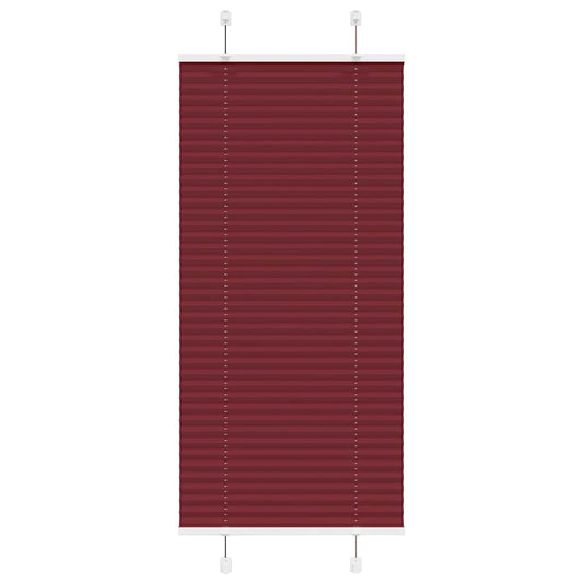 Plissee Bordeauxrot 65x150 cm Stoffbreite 64,4 cm Polyester