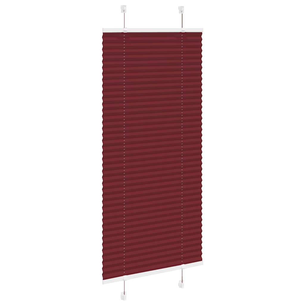 Plissee Bordeauxrot 65x150 cm Stoffbreite 64,4 cm Polyester