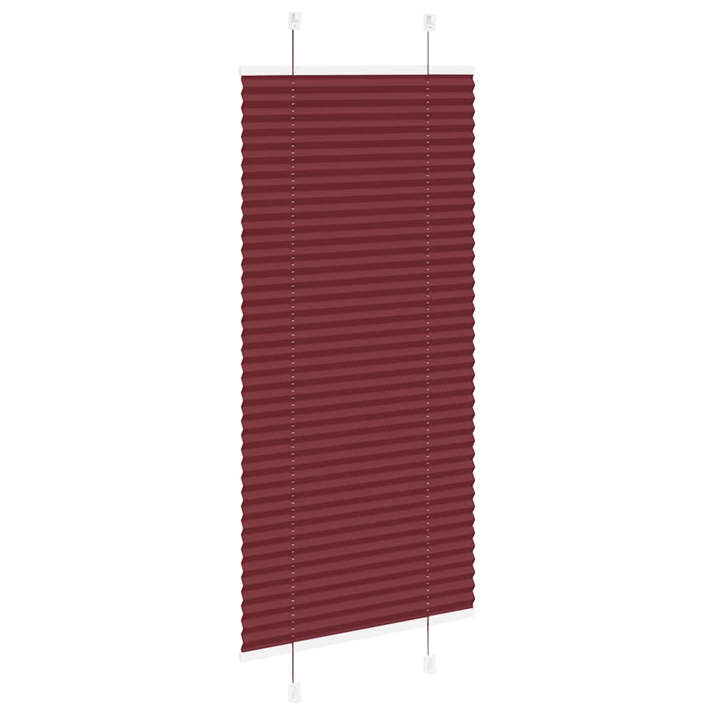 Plissee Bordeauxrot 65x150 cm Stoffbreite 64,4 cm Polyester