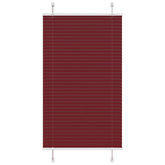 Plissee Bordeauxrot 80x150 cm Stoffbreite 79,4 cm Polyester