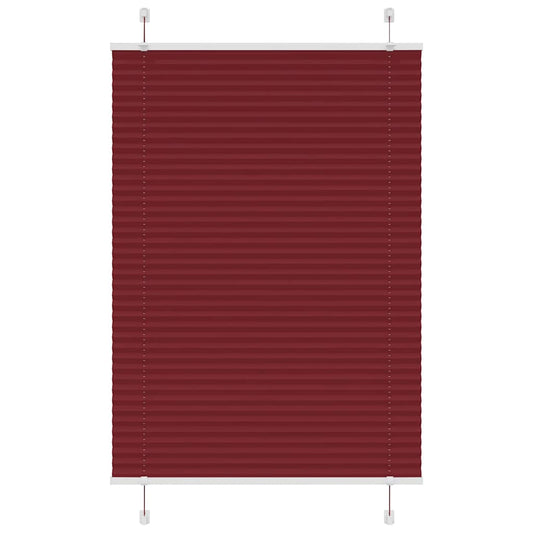 Plissee Bordeauxrot 100x150 cm Stoffbreite 99,4 cm Polyester