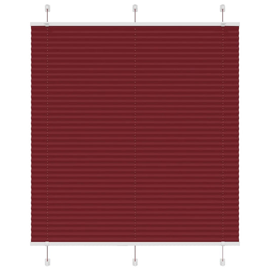 Plissee Bordeauxrot 115x150 cm Stoffbreite 114,4 cm Polyester