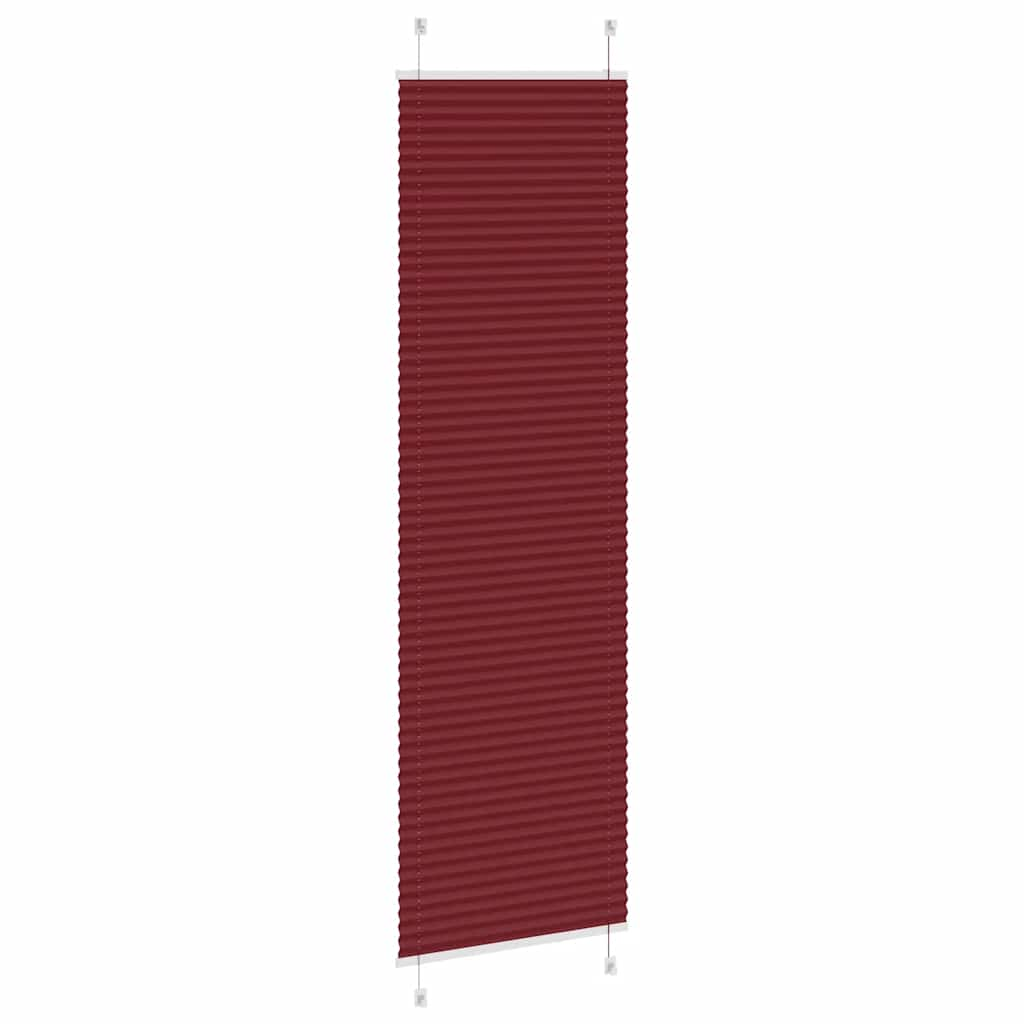 Plissee Bordeauxrot 60x200 cm Stoffbreite 59,4 cm Polyester