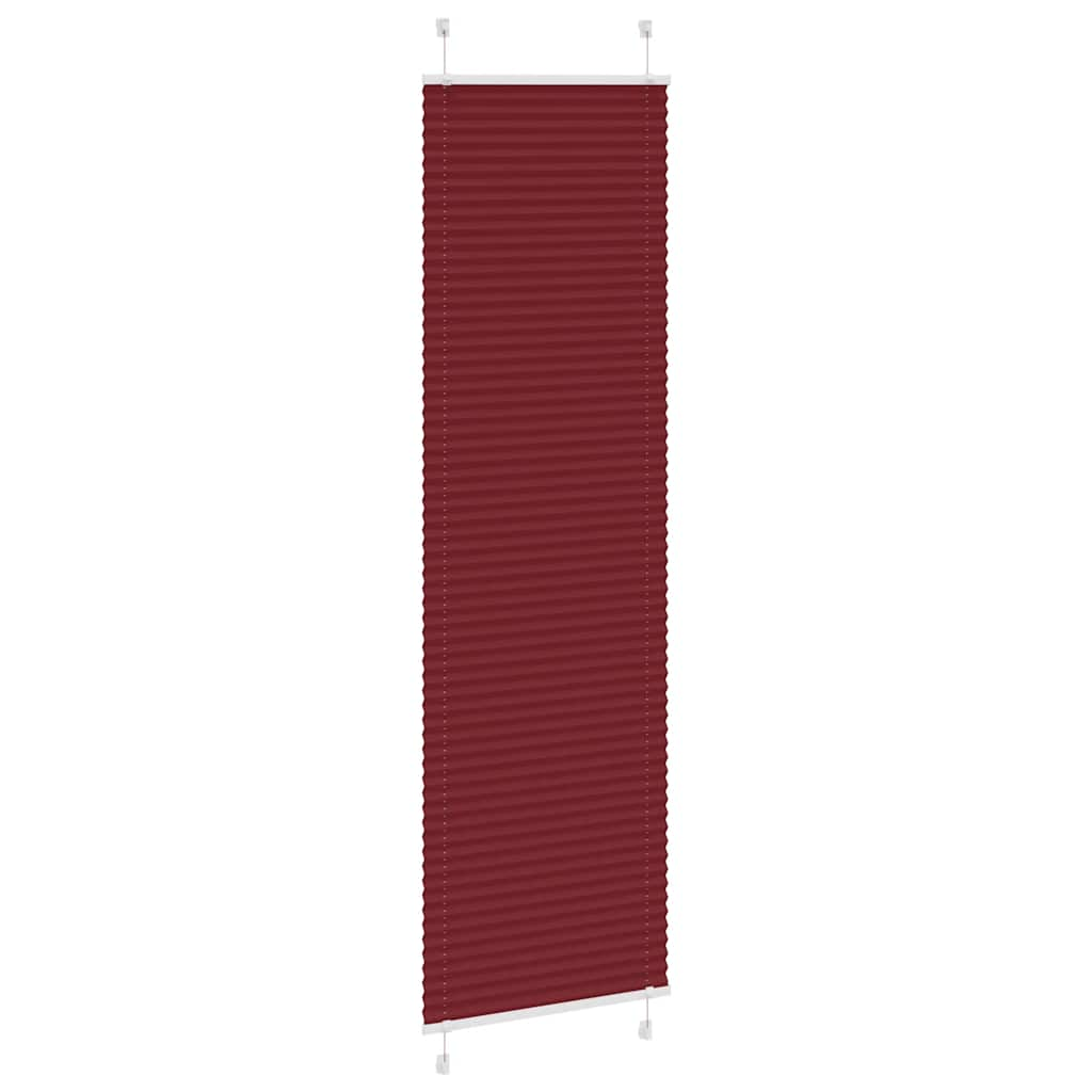 Plissee Bordeauxrot 65x200 cm Stoffbreite 64,4 cm Polyester