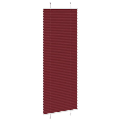 Plissee Bordeauxrot 75x200 cm Stoffbreite 74,4 cm Polyester