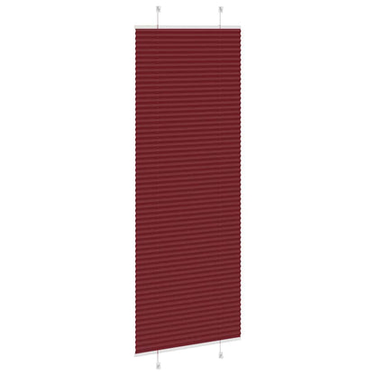 Plissee Bordeauxrot 75x200 cm Stoffbreite 74,4 cm Polyester