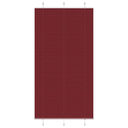 Plissee Bordeauxrot 110x200 cm Stoffbreite 109,4 cm Polyester