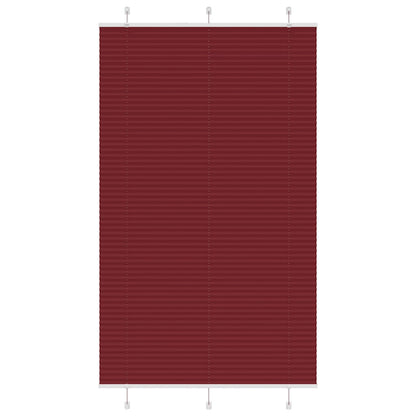 Plissee Bordeauxrot 115x200 cm Stoffbreite 114,4 cm Polyester