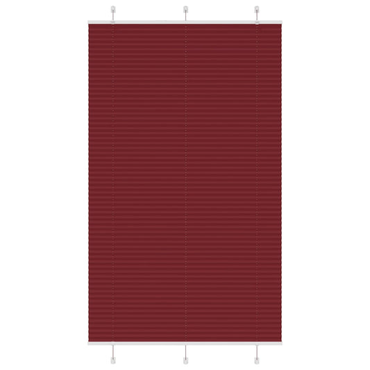 Plissee Bordeauxrot 115x200 cm Stoffbreite 114,4 cm Polyester