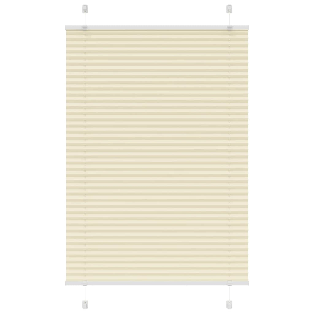 Plissee Creme 100x100 cm Stoffbreite 99,4 cm Polyester