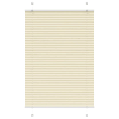 Plissee Creme 100x100 cm Stoffbreite 99,4 cm Polyester