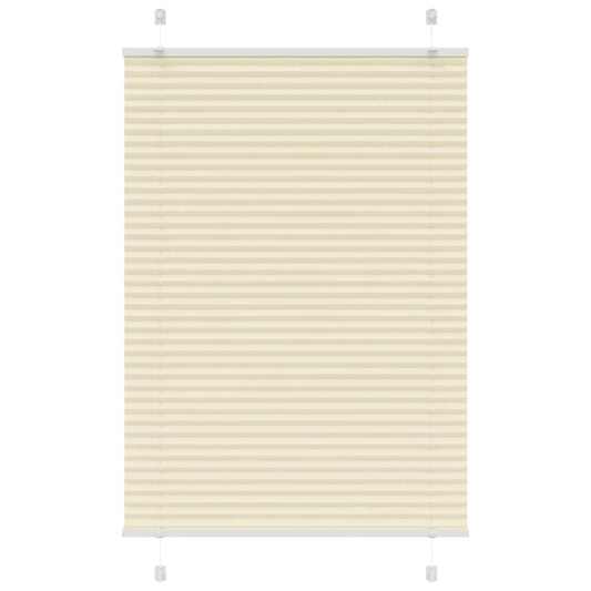 Plissee Creme 100x100 cm Stoffbreite 99,4 cm Polyester