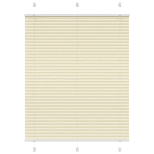 Plissee Creme 105x100 cm Stoffbreite 104,4 cm Polyester