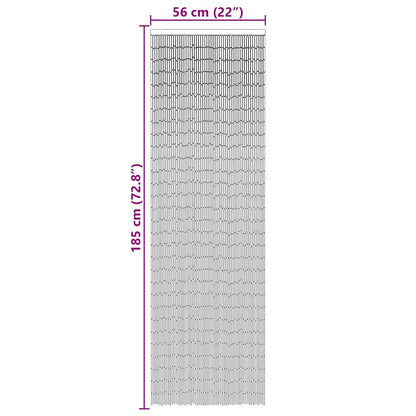 Insekten-Türvorhang Dunkelgrau 56x185 cm Bambus
