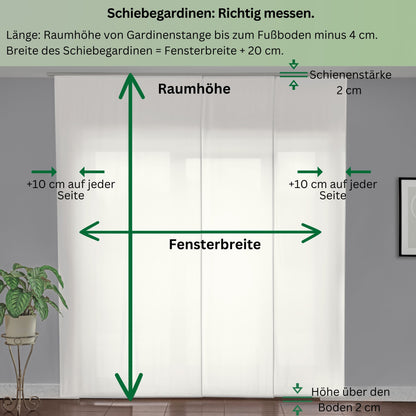 Schiebegardinen Abstraktes Meer und Strand